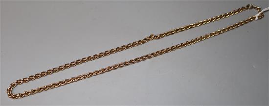 A 9ct gold fancy link chain,